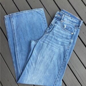 American Eagle Outfitters high waisted wide leg skater jeans